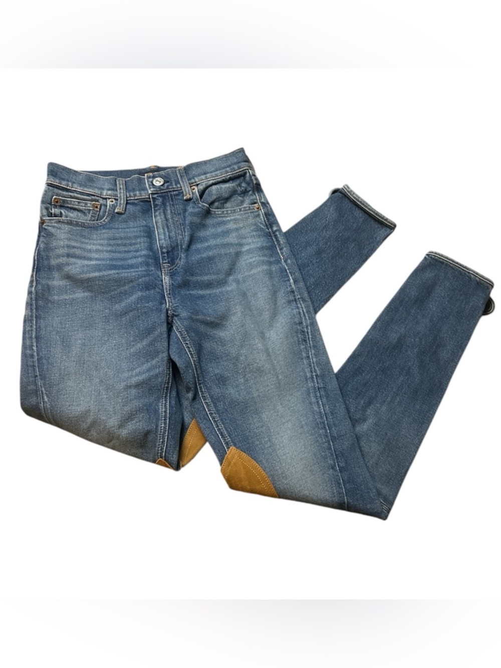 Polo Ralph Lauren Denim Jodhpur  with Suede Patches Equestrian  Size 25R